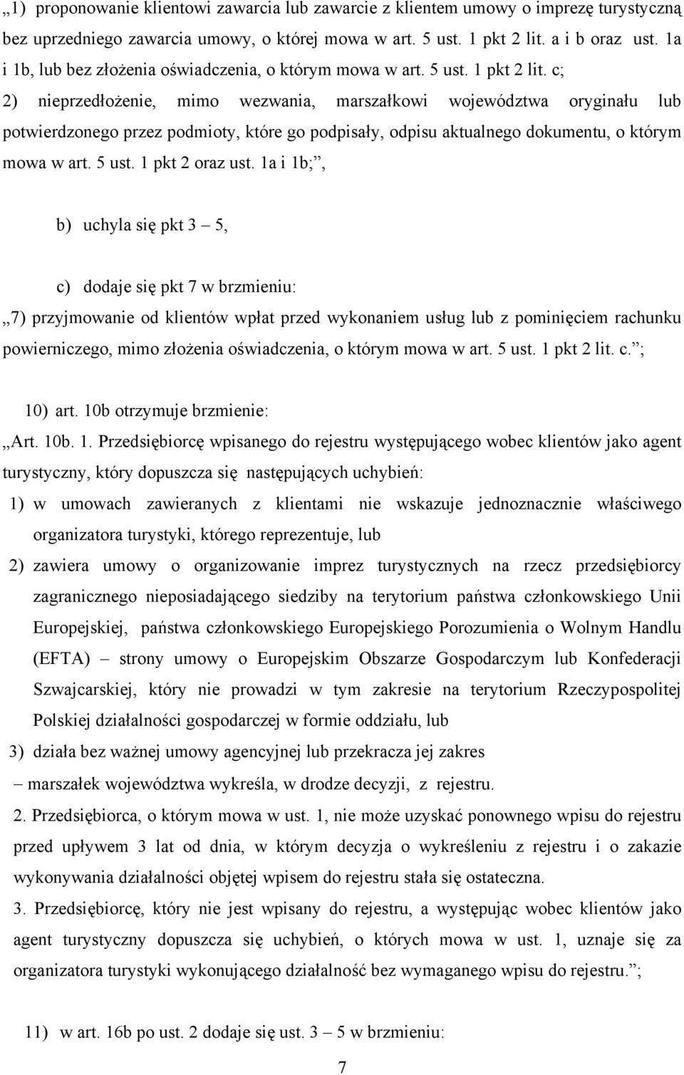 c; 2) nieprzedłożenie, mimo wezwania, marszałkowi województwa oryginału lub potwierdzonego przez podmioty, które go podpisały, odpisu aktualnego dokumentu, o którym mowa w art. 5 ust.