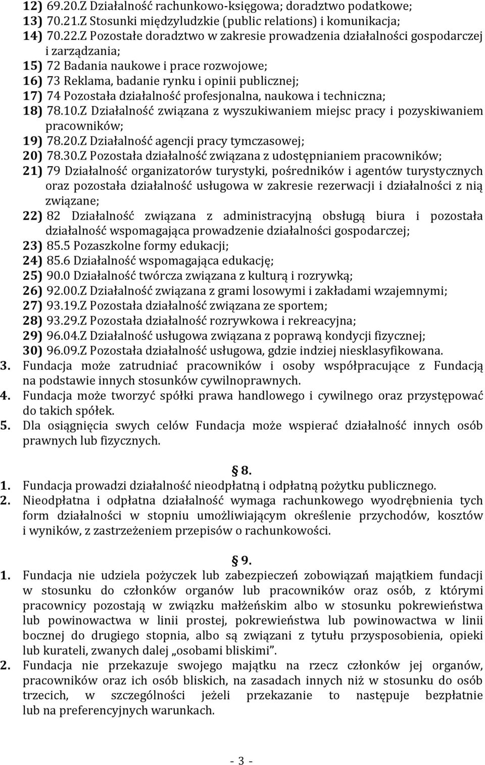 działalność profesjonalna, naukowa i techniczna; 18) 78.10.Z Działalność związana z wyszukiwaniem miejsc pracy i pozyskiwaniem pracowników; 19) 78.20.Z Działalność agencji pracy tymczasowej; 20) 78.