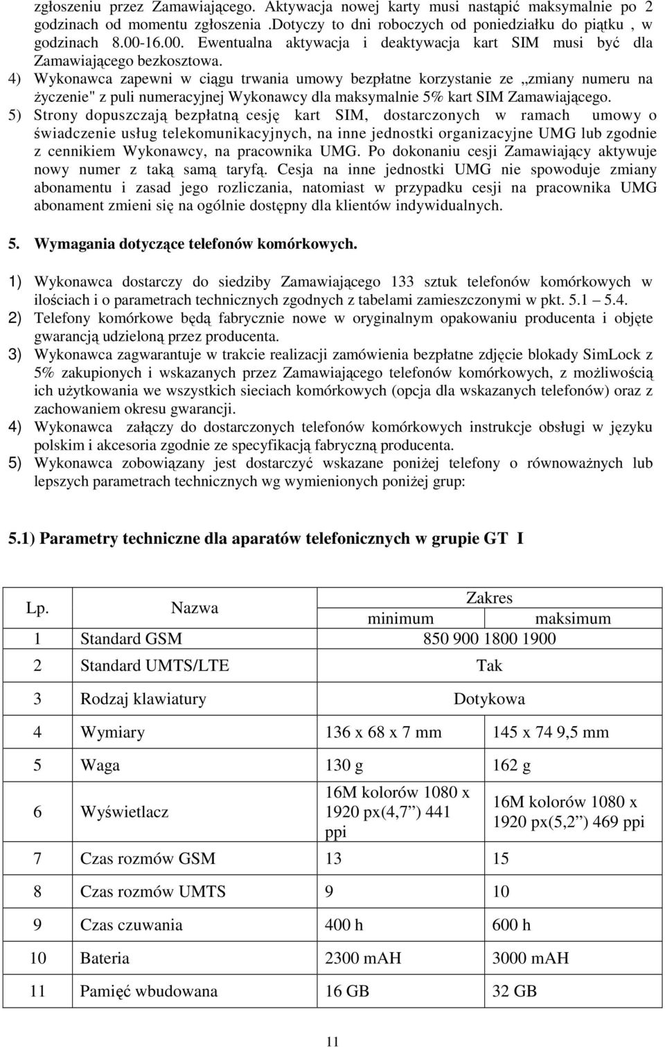 4) Wykonawca zapewni w ciągu trwania umowy bezpłatne korzystanie ze zmiany numeru na Ŝyczenie" z puli numeracyjnej Wykonawcy dla maksymalnie 5% kart SIM Zamawiającego.