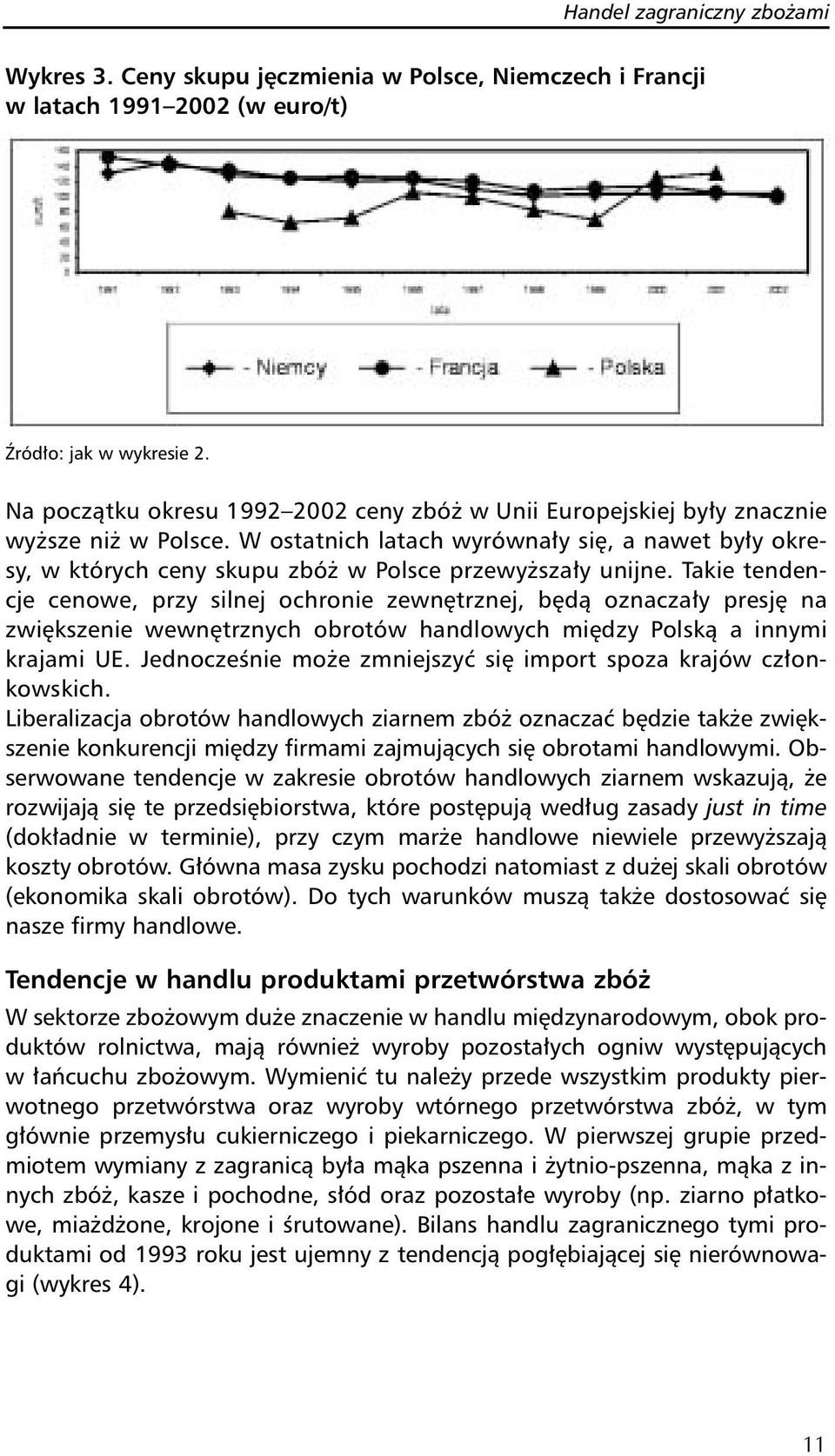 W ostatnich latach wyrównały się, a nawet były okresy, w których ceny skupu zbóż w Polsce przewyższały unijne.