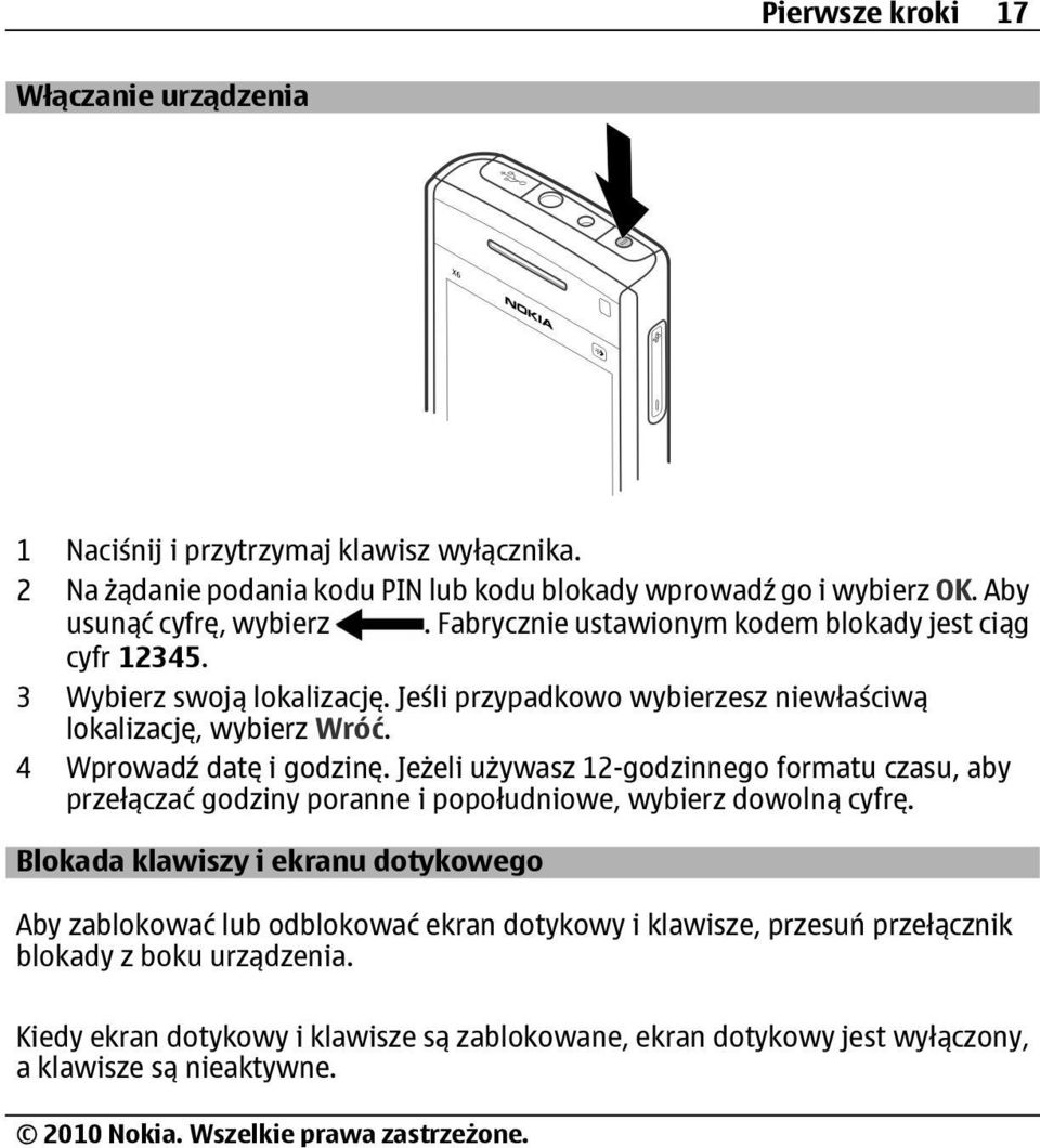 4 Wprowadź datę i godzinę. Jeżeli używasz 12-godzinnego formatu czasu, aby przełączać godziny poranne i popołudniowe, wybierz dowolną cyfrę.