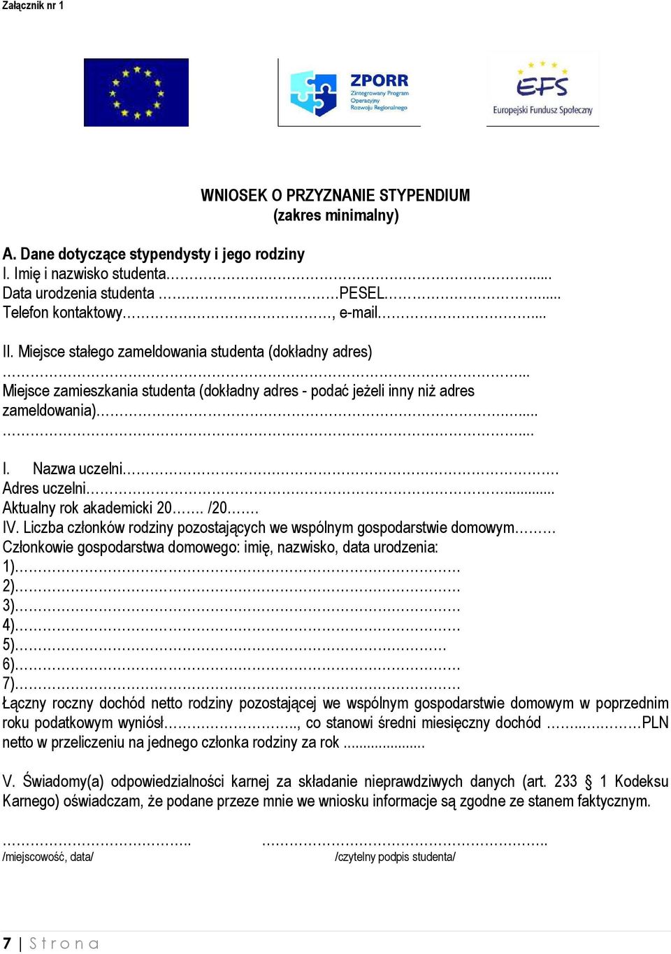 .. Aktualny rok akademicki 20. /20. IV.