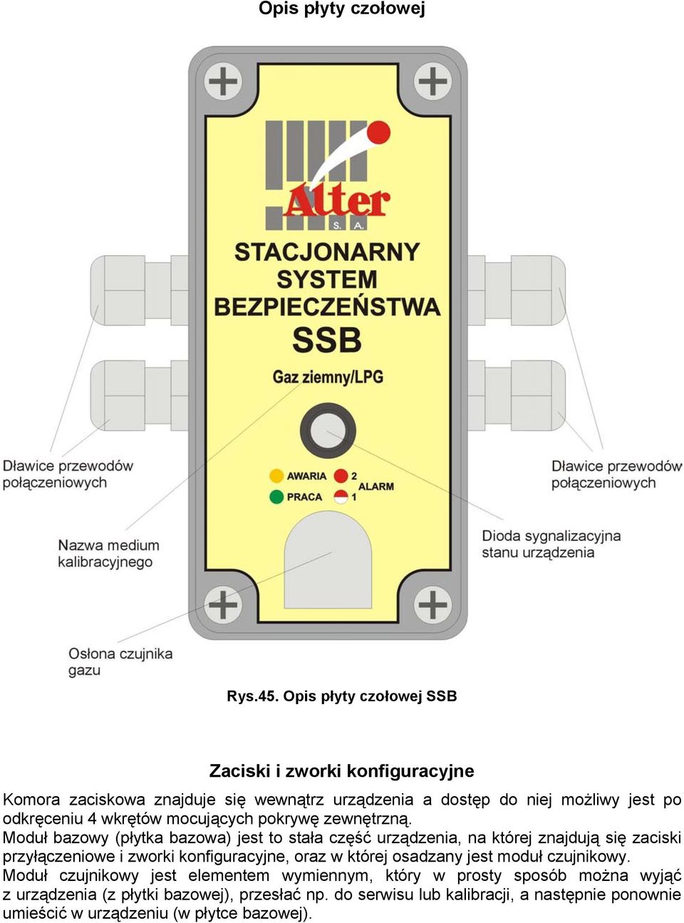 wkrętów mocujących pokrywę zewnętrzną.