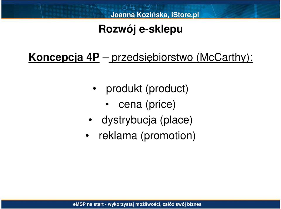 przedsiębiorstwo (McCarthy): produkt