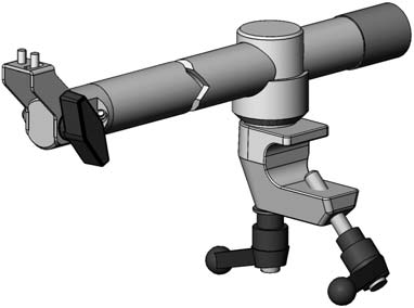 Automatyczny pistolet proszkowy Encore 7 Instalacja Standardowy obrotowy uchwyt do poręczy 1. Zapoznać się z rysunkiem 3.