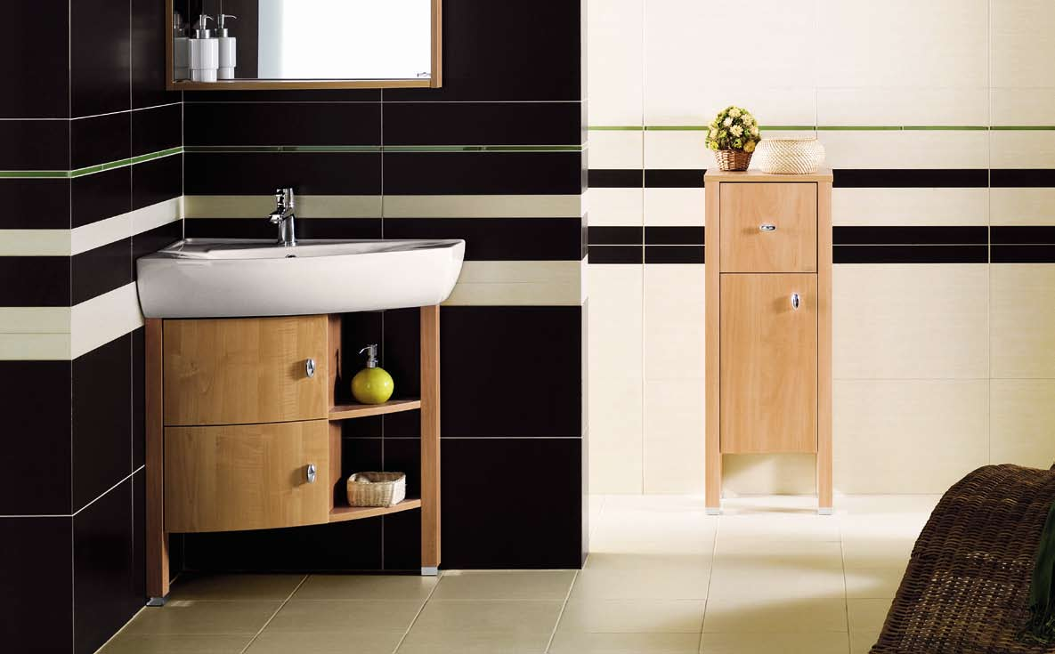 264 MEBLE łazienkowe / bathroom furniture Lustro HESTIA 650 Mirror / A - 688 mm; B - 647 mm; C -