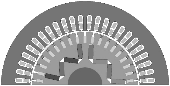 146 Maszyny Elektryczne Zeszyty Problemowe Nr 3/2015 (107) Wyniki badań zamieszczone w tabeli 1 pokazują, że usunięcie z konstrukcji silnika z magnesami trwałymi zwartych prętów rozruchowych między