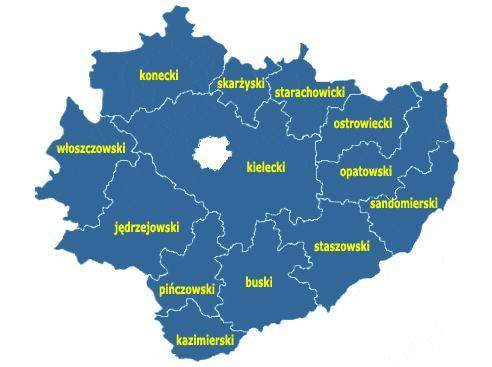 do makroregionu Kotliny Sandomierskiej. Zróżnicowanie wysokościowe strefy świętokrzyskiej mimo niewielkiego obszaru, jest relatywnie duże i wynosi 484 m. Najniższy punkt na terenie strefy (128 m n.p.m.) znajduje się w okolicy ujścia do Wisły, rzeki Kamiennej, podczas gdy najwyższy szczyt Gór Świętokrzyskich (Łysica) osiąga 612 m n.