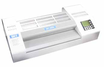 Laminator Sky 330 LCD 310303 A3+ 75-250 340 mm microns funkcjonalny laminator biurowy laminacja na gorąco lub na zimno dioda sygnalizująca osiągnięcie temperatury roboczej funkcja reverse grubość