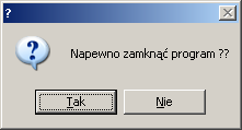 ROZDZIAŁ 11 Zakończenie pracy w programie Niniejszy rozdział przedstawia sposoby zakończenia pracy w programie BBSoft.