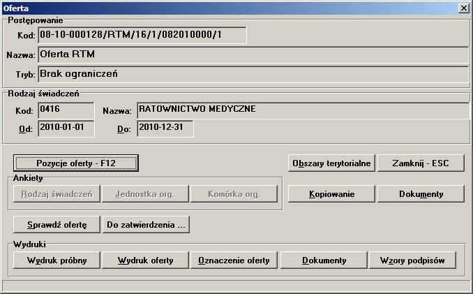 34 Ofertowanie 2009+ pozycji oferty. W oknie Harmonogram pracy personelu, należy z rozwijanej listy wskazać personel przypisany do komórki, następnie wprowadzić godziny pracy.