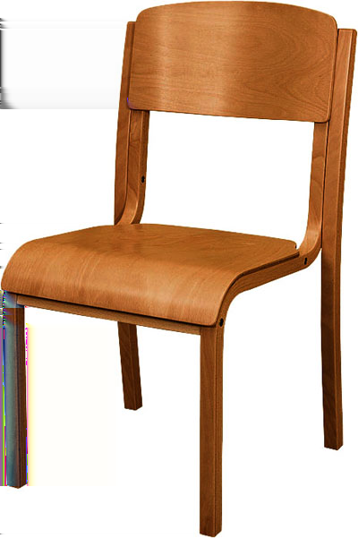 2. Krzesło gładkie (wzór wg załączonego zdjęcia) 6 sztuk - Materiał drewno gięte.