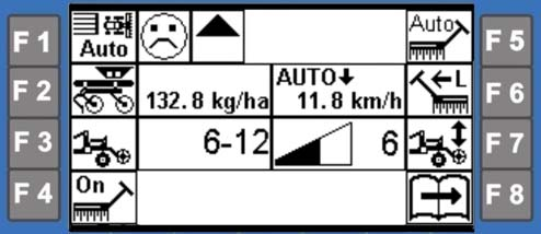 7.6 Przestawienie nacisku redlicy Nacisk redlicy można zmienić podczas przejazdu w następujący sposób. Przycisnąć klawisz i za pomocą urządzenia sterującego DW1 przestawić wymagany nacisk redlicy.