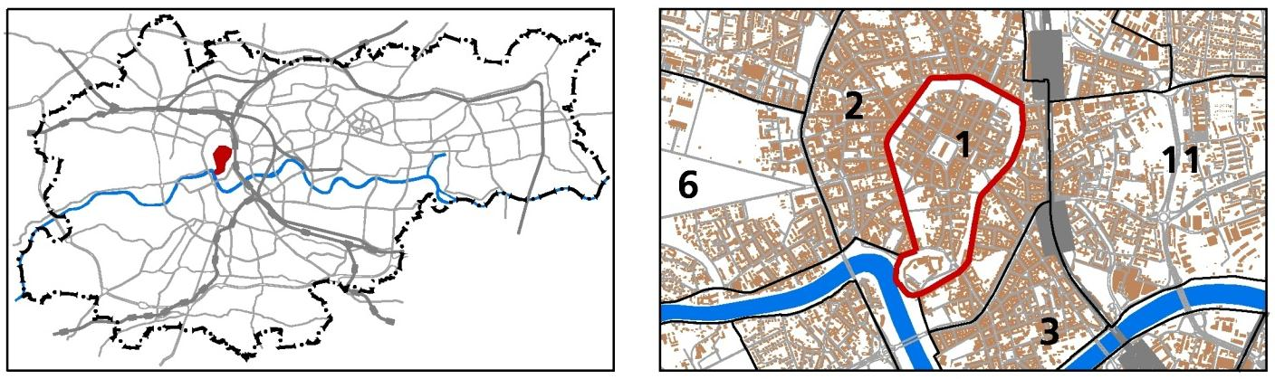 1. STARE MIASTO JEDNOSTKA: 1 POWIERZCHNIA: NAZWA: 88.