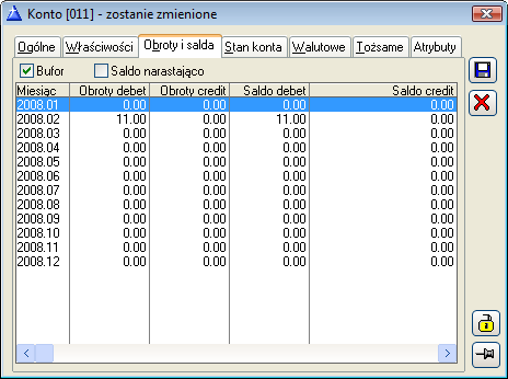 Rys. 9.155 Konto, zakładka Obroty i salda.