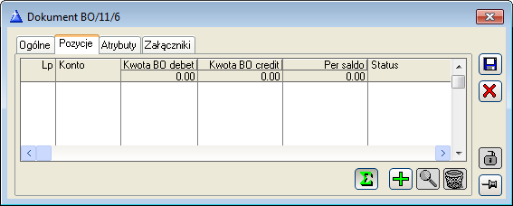 9.10.4 Scenariusze dotyczące bilansu otwarcia Jak wygenerować Bilans Otwarcia w pierwszym roku pracy z programem Aby wygenerować Bilans Otwarcia należy: otworzyć okno: Dokumenty bilansu otwarcia z