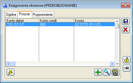 Generuj co częstotliwość, z jaką ma być generowane księgowanie. Podawana jest ilość dnia lub tygodni lub miesięcy.