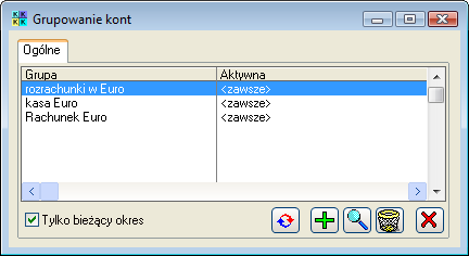 9.14.8 Grupowanie kont Funkcja: Grupowanie kont, została wprowadzona w celu usprawnienia prac z planem kont.