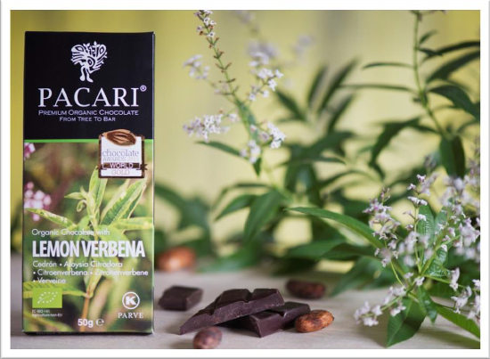 WERBENA CYTRYNOWA - Cerdon Srebrny Medal Najlepszej Czekolady na Świecie w 2014 roku (The Silver of the International Chocolate Awards 2014) werbena pochodzi z ekwadorskiej części Amazonii.