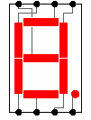 w5 w8 ad 4: - wyświetlacz 7-segmentowy (ósme pole to kropka dziesiętna) w.. w4 Chcemy sterować nim, tzn. wyświetlać cyfry dziesiętne kodowane jako 4 bity kodu BCD.