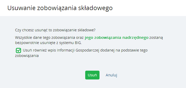 Instrukcja Użytkownika System BIG.pl Strona 101 z 170 11.2.