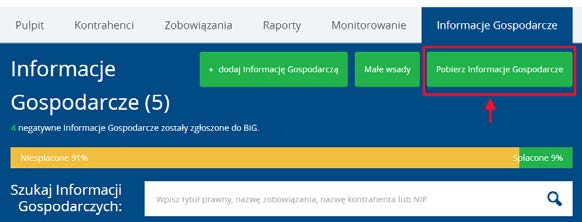 Instrukcja Użytkownika System BIG.pl Strona 157 z 170 System wyświetli komunikat z prośbą o potwierdzenie decyzji: Użytkownik, wraz z usuwaną IG, może również usunąć powiązane z nią Zobowiązanie.