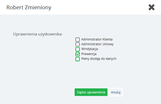 Instrukcja Użytkownika System BIG.pl Strona 32 z 170 Po nadaniu roli proces dodawania Użytkownika należy zakończyć klikając przycisk "Wyślij zaproszenie na podany adres email".