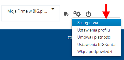 Instrukcja Użytkownika System BIG.pl Strona 34 z 170 System wyświetli okno, w którym Administrator powinien podać jako zastępcę Użytkownika B oraz datę obowiązywania zastępstwa.
