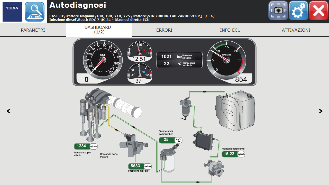 NOWE KARTY DASCHBOARD - Ciągniki Fendt serii Vario - Wtrysk diesel Denoxtronic 2, EDC 17CV41