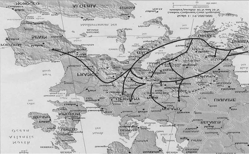 Rys. 3. Zasoby gazu wokó³ Europy Fig. 3. Gas reserves around Europe Rys.