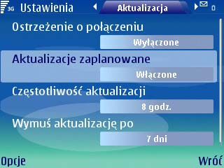 Podręcznik użytkownika programu Trend Micro Mobile Security for Microsoft Windows Mobile, Symbian Edition 4 Aktualizacja składników antywirusowych Aktualizacje zaplanowane Aktualizacje zaplanowane