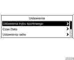 Wskaźniki i przyrządy 109 Personalizacja ustawień Ustawienia pojazdu można dostosować do własnych upodobać, konfigurując opcje na wyświetlaczu informacyjnym.