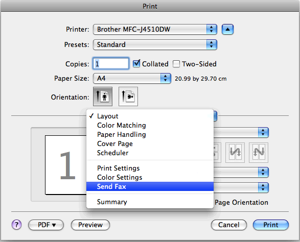 ControlCenter2 Przed zakończeniem konfiguracji przycisku Copy (Kopiowanie), wybierz Printer (Drukarkę).