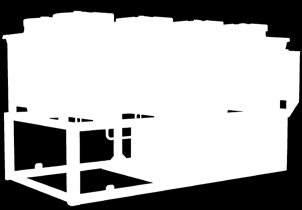 9 Agregat skraplający Sy 40-360 air evo re 65-395 kw Chłodzony powietrzem 40A 9 wielkości Wydajność chłodnicza od 65 do 394,5 kw Wersje: STD (Standard) EC (Inverter Fans) HT (High Temperature) HPF
