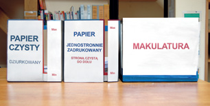 Dobre praktyki PROFES Czy wiesz, że... Wszystkie te rozwiązania pozwoliły nam zmniejszyć ilość zużywanego papieru o ok. 30%. Drukujemy dwustronnie.