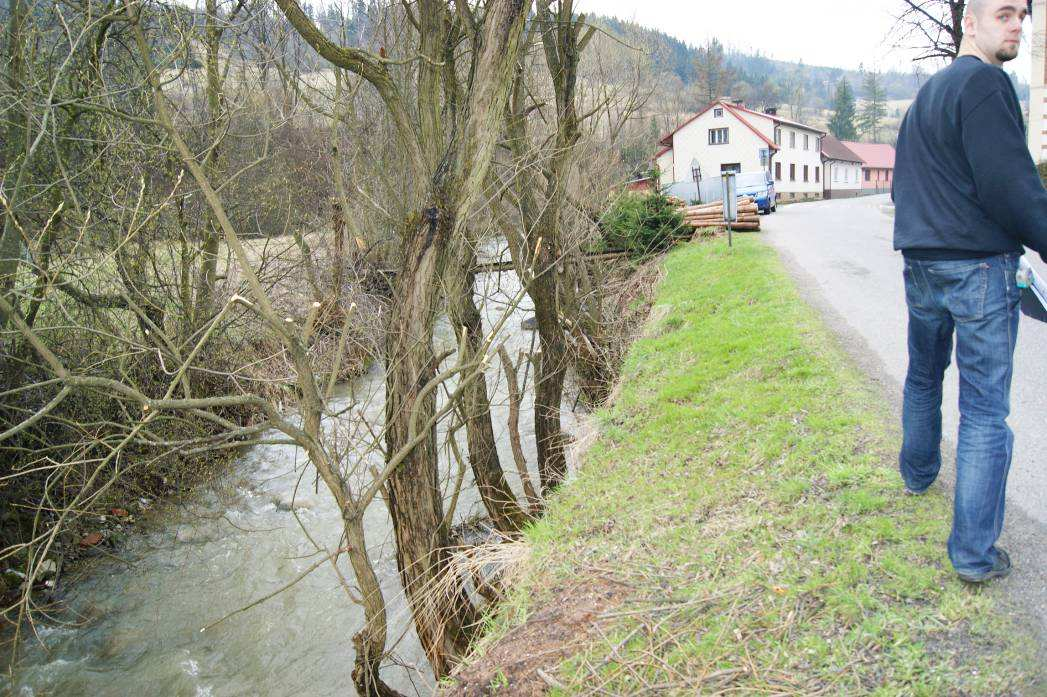 Odcinek I projektowany mur oporowy z gabionów z koszy stalowo-kamiennych km 0+308- km 0+332 Na odcinku przeznaczono do wycinki 8 drzew, w tym 2 o podwójnym pniu oraz jedno będące skupiskiem kilku pni.