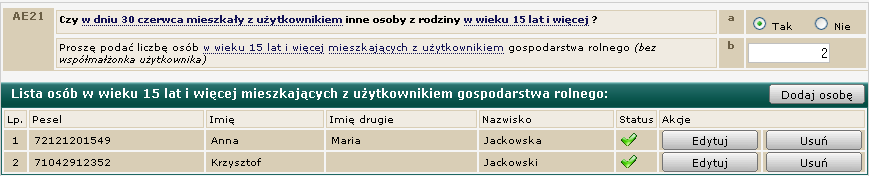 (ostrzeżenie) Symbolem tym oznaczane są pola, których stan (wprowadzona wartość lub brak zapisu) nie odpowiada przyjętym regułom kontroli, jednak błąd ten nie ma charakteru bezwzględnego i nie jest