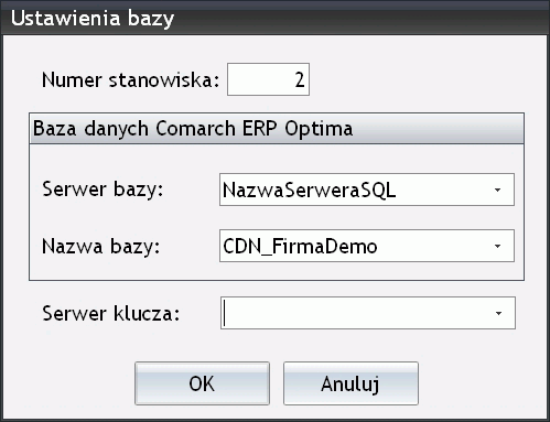 Rys. Parametry ogólne zmiana stanowiska.