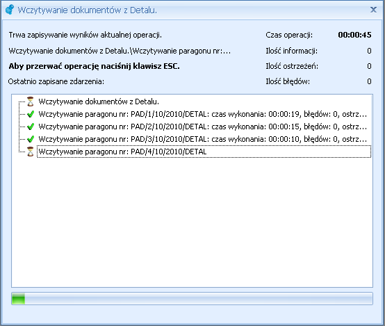 Rys. Wczytywanie dokumentów z Detalu. 7.