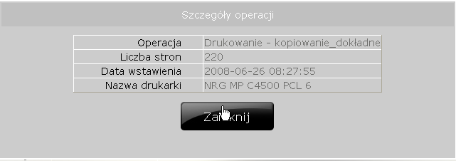 W przypadku gdy użytkownikowi wydano więcej niż jedną kartę (poprzednia została zniszczona lub zgubiona) najpierw należy wybrad, dla której karty ma byd wyświetlony przegląd operacji na licznikach