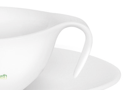 Romantic M/004 230 ml / h: 04 mm / Ø 70x70 mm porcelana Royal White / Royal White porcelain Romantic Coffee Set S/30 S/30/SB Cukiernica / Sugar bowl 50 ml S/30/ML Mlecznik / Milk jug 50 ml S/30/PT