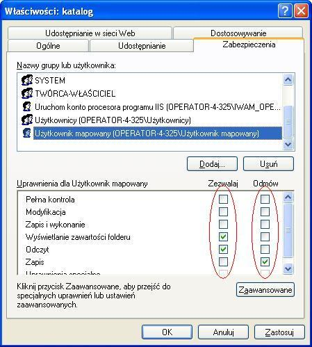 Przechodzimy do katalogu / pliku swojego serwera, który ma być udostępniany jedynie niektórym osobom.