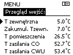 6.4 Przegląd wejść Niniejsza sekcja zawiera opis ogólnych funkcji regulatora serii ECL Comfort 210/310. Przedstawione ekrany mają charakter poglądowy i nie są powiązane z aplikacją.