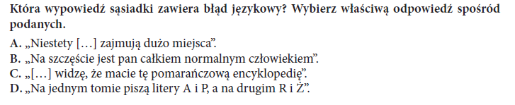 6 I. Odbiór wypowiedzi i wykorzystanie zawartych w nich informacji 1.7. rozpoznaje intencje wypowiedzi 6 46% 7 I. Odbiór wypowiedzi i wykorzystanie zawartych w nich informacji 1.9.