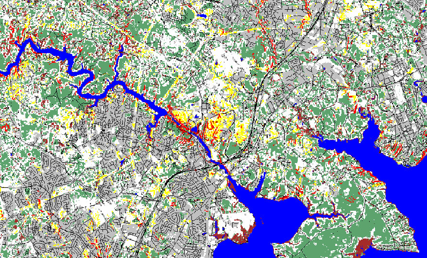 MAPA OCE Y TERE U Przeszkody wodne (NO GO) Obszary zabudowane (NO GO) Obszar nieprzejezdny ze względu na spadki terenu (NO GO) Lasy nieprzejezdne i trudno przejezdne (NO GO) Rejony nieprzejezdny