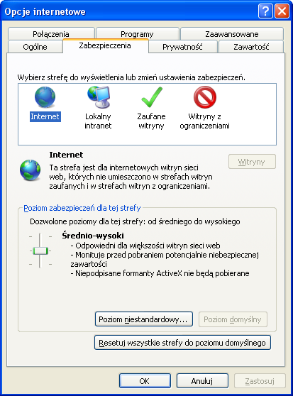 Konfiguracja Do poprawnego działania wystarcza dowolna przeglądarka internetowa obsługująca protokół szyfrujący SSL, JavaScript oraz pliki cookies.