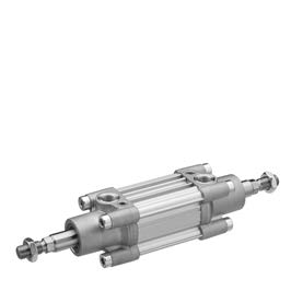 16 Cylinder profilowy Przyłącza: G 1/8 - G 1/2 dwustronnego działania z tłokiem magnetycznym Amortyzacja: pneumatyczny, regulowany Tłoczysko: gwint zewnętrzny, dwustronne Normy ISO 15552 Króciec