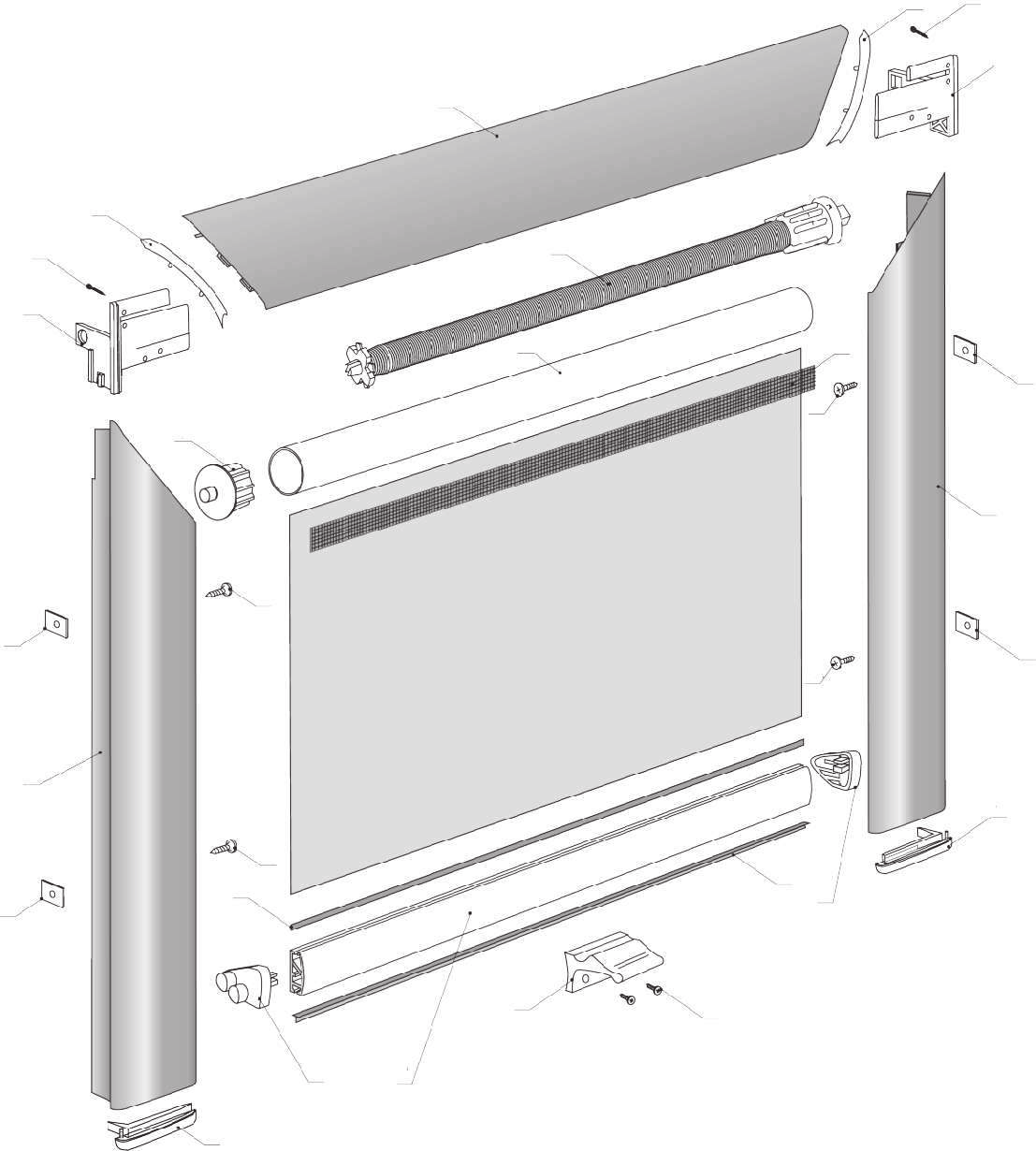 SYSTEM ROLETKI DACHOWEJ - DEKOLUX Roletka DEKOLUX przeznaczona jest do okien dachowych. Wyposa ona jest w wygodny mechanizm sprê ynowy, który umo liwia samoczynne zwijanie materia³u do kasety.