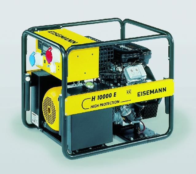 EISEMANN H10000 / H10000E HIGH PROTECTION Elektryczna moc 3~ (cos 0,8) VA 9700 Elektryczna moc 1~ (cos 0,8) VA 7400 Elektryczna moc 3~ kw 7,8 Elektryczna moc 1~ kw 5,9 Pr d 3~ A 14 Maksymalny pr d 1~