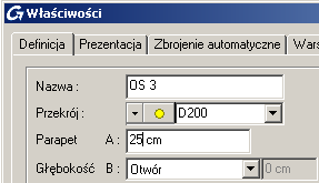 Przykład: Wstawianie drzwi 1. Z paska narzędzi Otwory, wybierz funkcję Drzwi. 2. Wskaż ścianę. 3. W inteligentnym pasku narzędzi, wybierz typ drzwi (np. LD 90x218 C7 J1). 4.